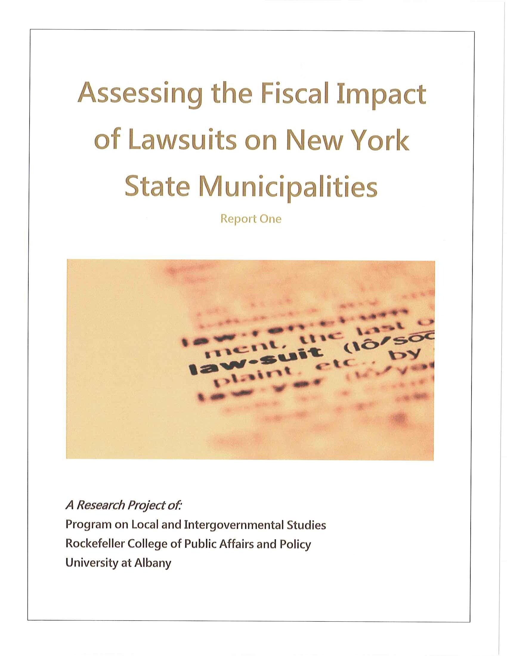 Municipality Study Cover Page